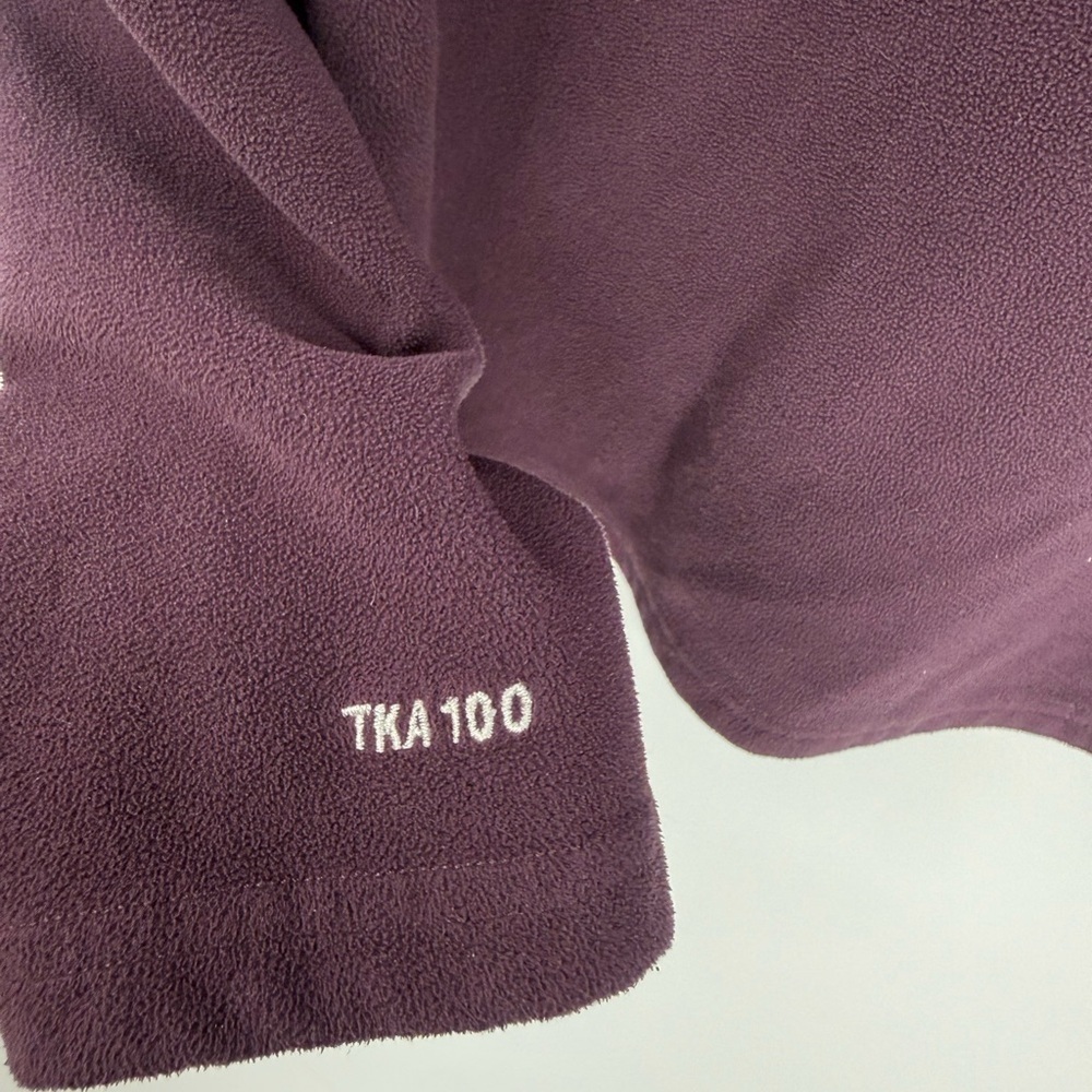 The North Face TKA 100 Fleece Quarter Zip Pullover Purple Women’s L - Picture 4 of 5